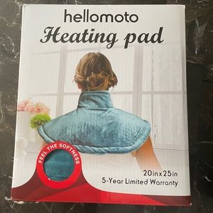 Weighted Heating Pad for Neck and Shoulders Pain - 20'' x 25'', Blue